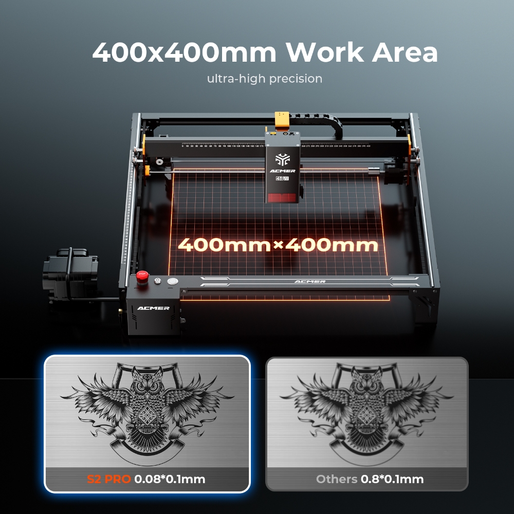 Лазерный гравер ACMER S2 PRO 3 – обзор и цена Woodworking Ai