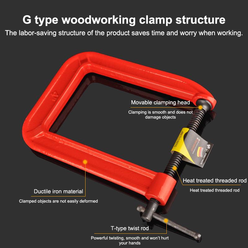 Зажимы G-образные глубокого де – обзор и цена Woodworking Industries